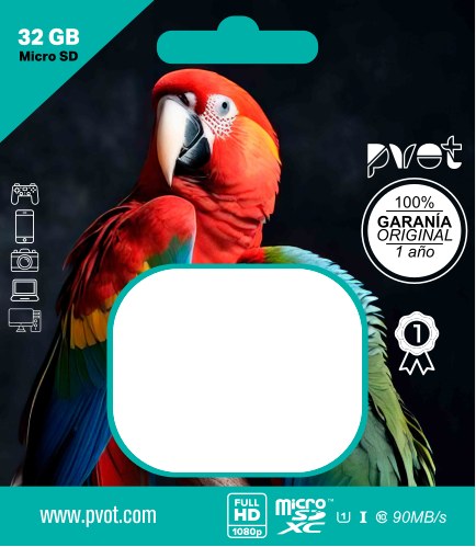 Empaque PVOT MicroSD 32 GB